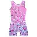 HOZIY Leotards for Girls Gymnastics Kids Children Biketard Snowflake Ribbon Blue Purple Hot Pink Sparkle