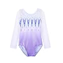HOZIY Leotards for Girls Gymnastics Kids Children Biketard Snowflake Ribbon Blue Purple Hot Pink Sparkle