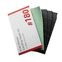 HOZO NeoSander 180 Grit Foam Master Sanding Paper, 4PCS Sandpaper (3 Standard + 1 Foam Backed),for Rapid Material Removal, Shaping &amp; Surface Preparation, Ideal for Resin, 3D Prints &amp; DIY Projects