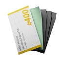HOZO NeoSander 400 Grit Foam Master Sanding Paper, 4PCS Sandpaper (3 Standard + 1 Foam Backed),for Rapid Material Removal, Shaping &amp; Surface Preparation, Ideal for Resin, 3D Prints &amp; DIY Projects