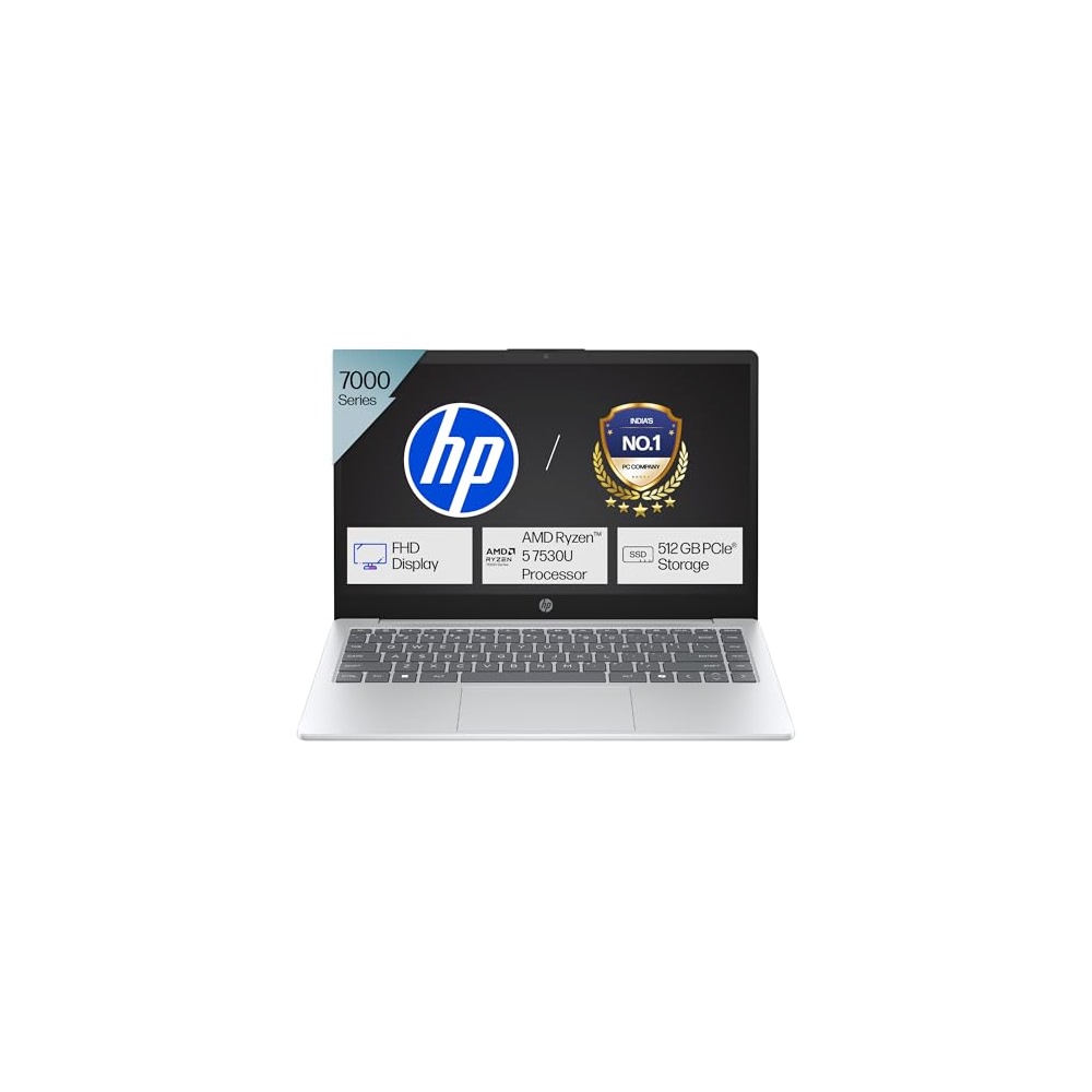 HP 14, AMD Ryzen 5 7530U (16GB DDR4, 512GB SSD) FHD, Anti-Glare