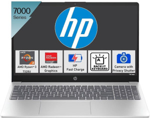 hp 15s backlit keyboard amd ryzen 3 quad core 7320u - 8 gb512 gb ssdwindows 11 home 15-fc0026au thin and light laptop