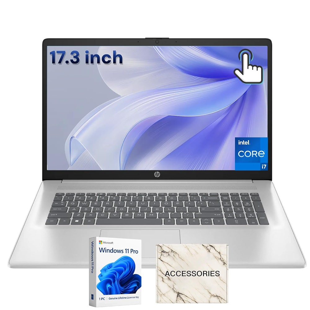 Computer 17 Air HP 17 Business Laptop Computer - 17.3-inch HD+ Touchscreen Display ...