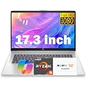 HP 17.3 Inch FHD Business Laptop with MS Office for The Web, AMD Ryzen 5 7430U (Beats Core i7-1355U), 16GB RAM, 512GB SSD Storage, HDMI, Long Battery Life, Windows 11