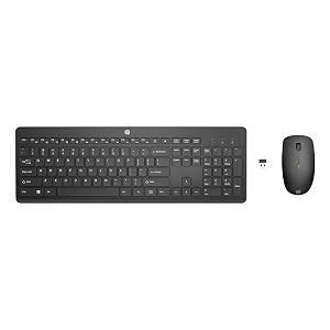 hp 230 black chicklet wireless usb keyboard and mouse set with 24ghz wireless connection and 12 function keys 16 months battery life 1600 dpiblack 18h24aa