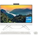 HP All-in-One 24-CB100 AIO Desktop / 23.8" 1920x1080 Touch/Intel i5-1235U 10 Cores/Intel UHD Graphics / 32GB DDR4 4TB M.2 SSD/Wi-Fi/Windows 10 Pro/Starry White / 32GB USB