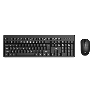 hp km200 wireless mouse and keyboard combo full-size ergonomic design 3 button and built-in scroll wheel 24 ghz wireless connectio 3 years warranty 7j4g8aa