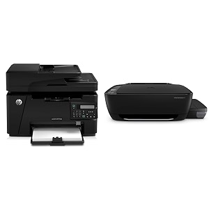 hp mfp m128fn laserjet printer print copy scan automatic document feeder ethernet fast printin