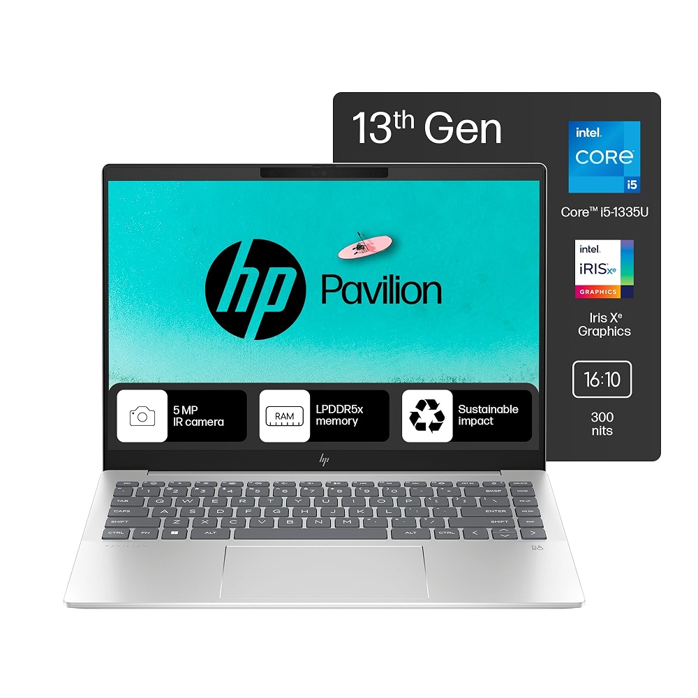 HP Pavilion Plus, 13th Gen Intel Core i5-1335U Laptop, (16GB