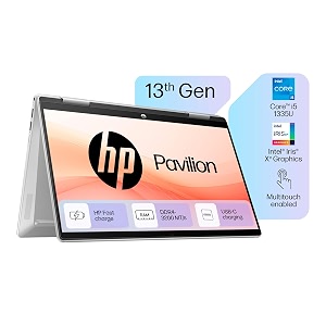 HP Pavilion x360, 13th Gen Intel Core i5-1355U Laptop (16GB DDR4