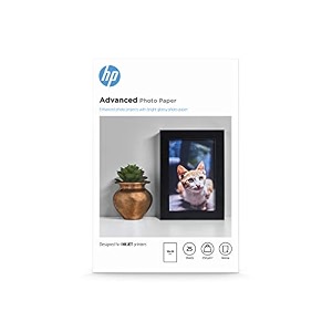 hp q8691a 10 x 15 cm advanced glossy photo paper borderless 250 gsmwhite 25 sheets