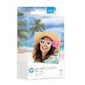 HP Sprocket 3.5 x 4.25" (8.9x10.8 cm) Premium Zink Sticky Back Photo Paper, 50 Sheets, Compatible Only with HP Sprocket 3x4 & Photobooth Photo Printers