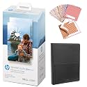 HP Sprocket Studio Plus 4 x 6” Photo Paper and Cartridges Starter Bundle: Includes 108 Sheets and 2 Cartridges, Sticker Frames, Photo Album - Compatible only Sprocket Studio Plus.