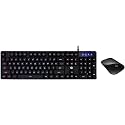 HP Z3700 Wireless Optical Mouse with USB Receiver &amp;&amp; K300 Backlit Membrane Wired Gaming Keyboard with Mixed Color Lighting, 4 LED Indicators, Matte Finish Double Injection Key Caps