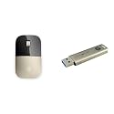 HP Z3700 Wireless Optical Mouse with USB Receiver and 2.4GHz Wireless Connection/ 1200DPI / 16 Month