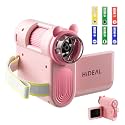 Hideal HP60 IPS Microscope for Kids: [Auto On &amp; Off] [3-in-1] 2" Portable Handheld Microscope Miniscope, Pocket Mini Scope Educational Science Kit, Christmas Birthday Gifts for Kids, PC View, Pink