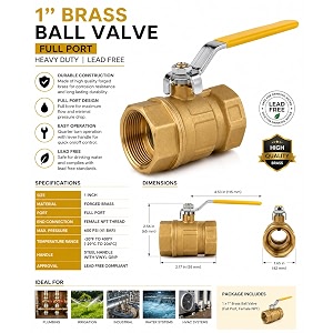 hpf brass ball valve 25 mm 134 inch made in india 3