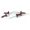 HPL Rivets (4.8 * 19 * 14 MM, 200 Pcs per Box) (48 *kanha Ceremic Studio 19 * 14 MM, Chestnut Brown (RAL 8015))