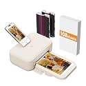 HPRT CP4100 4x6 Portable Photo Printer with 108 Sheets+2 Ribbons, Wi-Fi