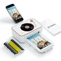 HPRT Photo Printer 4x6,+20 Sheets&1Ribbon White, Portable Instant Picture Printer for iPhone, Android, Thermal Dye-Sublimation, AR Video Printing,Wi-Fi Wireless Photo Printers