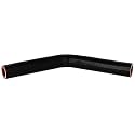 HPS HTSEC45-075-BLK Silicone High Temperature 4-ply Reinforced 45 degree Elbow Coupler Hose, 100 PSI Maximum Pressure, 4" Leg Length on each side, 3/4" ID, Black