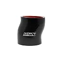 HPS HTSOC-300-BLK Silicone High Temperature 4-ply Reinforced Offset Coupler Hose, 75 PSI Maximum Pressure, 3" Length, 3" ID, Black