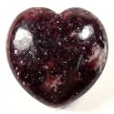 HQRP-Crystal 1PC Heart Aquamarine Lapis Lazuli Agate Quartz Chalcedony Mookaite Laradorite Jasper Aventurine Sodalite Amber (Purple Lepidolite)