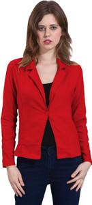 hrikshika fashion solid single breasted casual women blazer