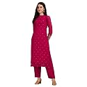 Hritika Women Faux Georgette Sequin Pattern Straight