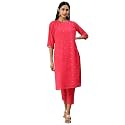 Hritika Women39s Faux Georgette Regular Kurta Set