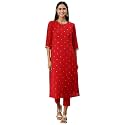 Hritika Red Faux Georgette Sequin Pattern HRKB0070RED_XXL