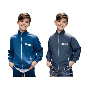 HRKK Kids Windcheaters Solid Polyester Blend Jackets