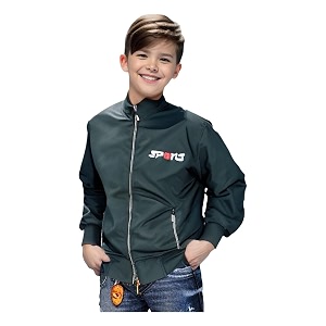 hrkk kids windcheaters solid polyester blend jackets for boys and girls 