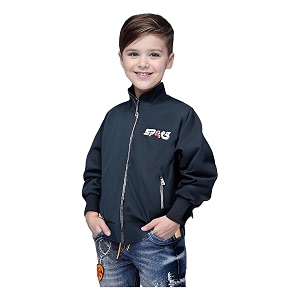 HRKK Kids Windcheaters Solid Polyester Blend Jackets