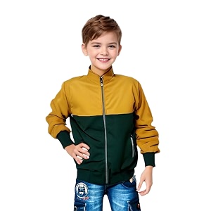hrkk kids windcheaters solid polyester blend jackets for boys and girls 