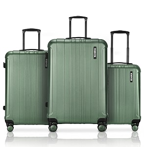 HRX Force 3-Piece Luggage Set Dark Green