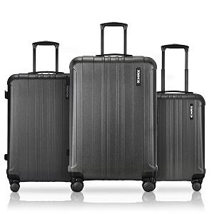 HRX Force 3-Piece Luggage Set Charcoal Grey