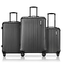 HRX Force 3-Piece Luggage Set Charcoal Grey