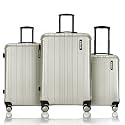 HRX Force 3-Piece Luggage Set Silver Polycarbonate
