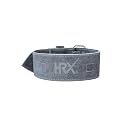 HRX Gym Belt for Weightlifting Workouts Deadlifts Powerlifts | Back Support for Exercise (HRGB01SLGRMD_Grey_M)