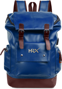 hrx by hrithik roshan leatherette anti backpack with usb portbrown 36 l laptop backpack