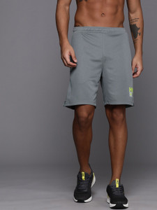 hrx by hrithik roshan solid men grey sports shorts