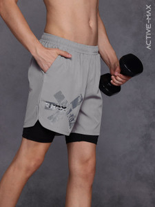 HRX by Hrithik Roshan Solid Men Grey