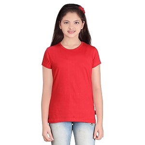 Plain Casual Black Cotton Round Neck Half
