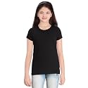 Plain Casual Black Cotton Round Neck Half