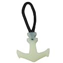 HSCGIN 8PCS 42x44mm Outdoor Backpack Luminous Tail Cord Heavy Duty TPU Zip Puller Zip Extender T Shape Label Extension Cord Holder