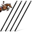 Hsei 4 Pcs Leather English Spur Straps, Riding Spurs Straps with Adjustable Buckle for Men Women, Classic Look Strap for Boots, Spurs