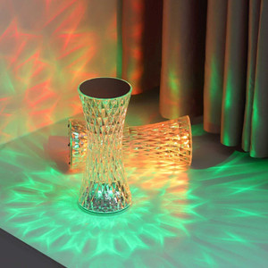hsh fashion touch dimmable table light  rose diamond table lamp table lamp multicolor night lamp