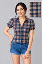 HSINTERNATIOAL Casual Checkered Women Multicolor Top