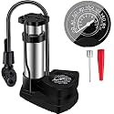 HSR Bike Accessories and Cycle for Universal Portable Foot Air Pump with Tire Pressure Gauge Motorbike,Bicycle,Football,Electric Scooter
